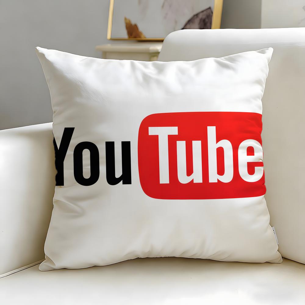 Stylish Yyoutubeing Cushion Cover Soft EasyWash Pillow Case Versatile for Couch Bed Travel and Office