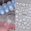 3D Transparent Bubble Nail Art Stickers Nail Decals Self-Adhesive Water Bubble Manicure Slider Diy Nail Decoration Salon Gift