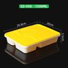 Sai Zhuo 1500ML Disposable Takeaway Food Containers, 100 Pack