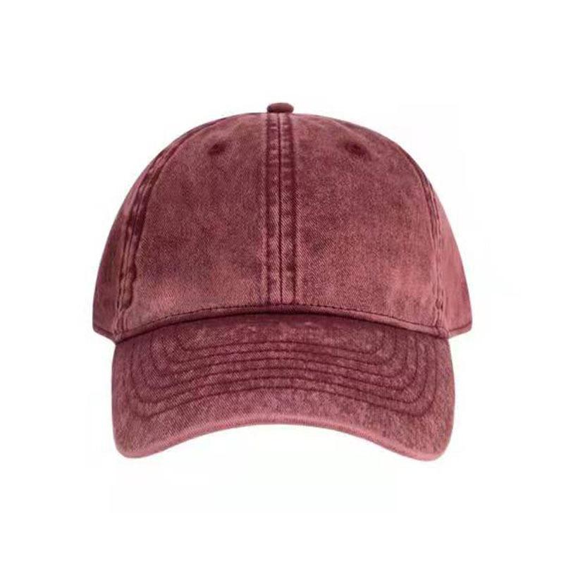 Washed Denim Old Baseball Cap Female Summer Soft Top Breathable Retro Smoke Gray Cap Male