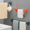 Bathroom Single Towel Rack Perforation Free Wall Mounted Towel Bar Bathroom AccessoryWhite Lengthened