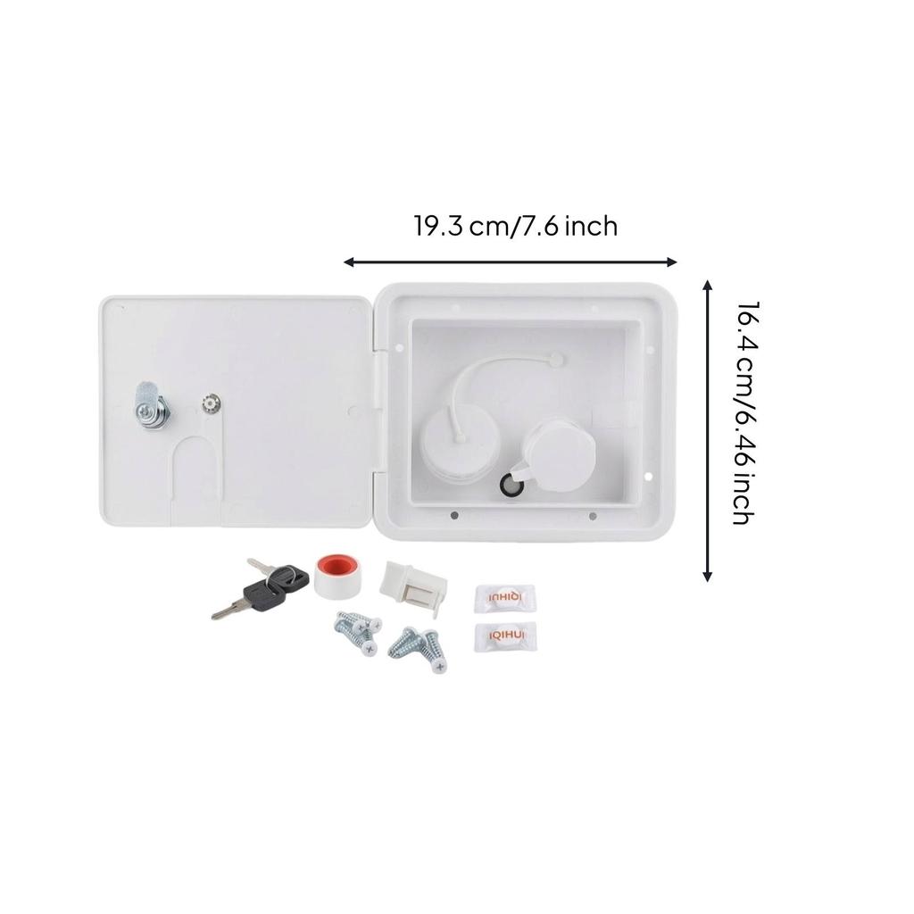Water Fill Hatch Flow-throughFed Inlet with Keys Flush-Mount
