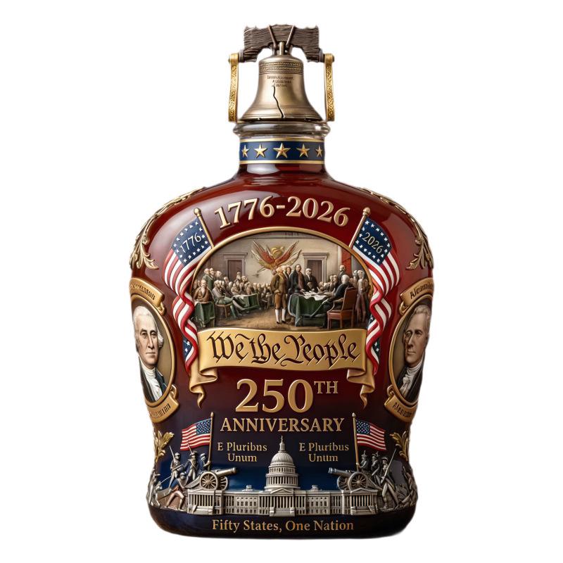 Caraffa per Whiskey Dipinta per il 250° Anniversario dell'Indipendenza Americana