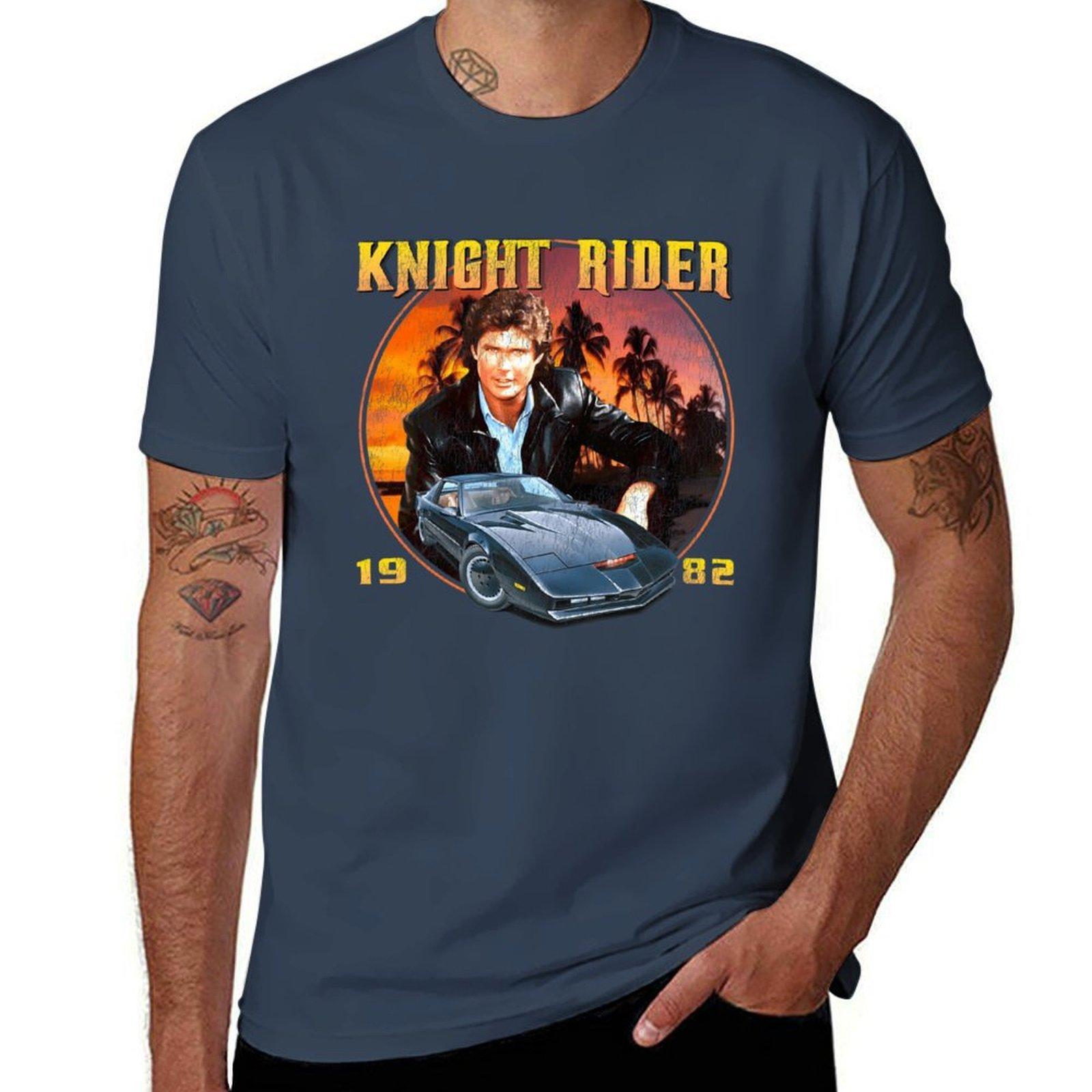 Knight Rider 1982 Industries KITT Worn TShirt Modern Print Casual TShirt S