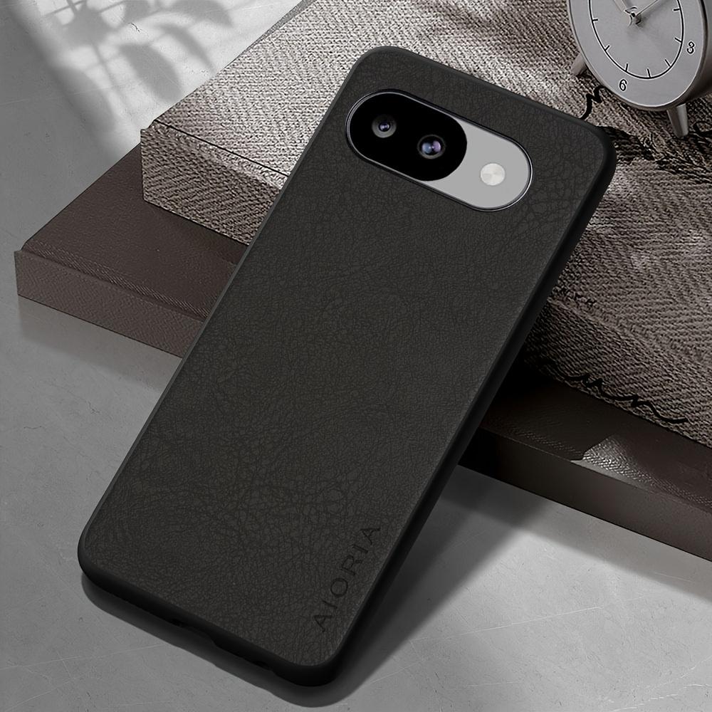Phone Case: Luxury Retro Synthetic Leather Phone Case for Google Pixel 10 Pro XL 10A Matte Soft Bumper Hard Back Cover Fashion Protective Case