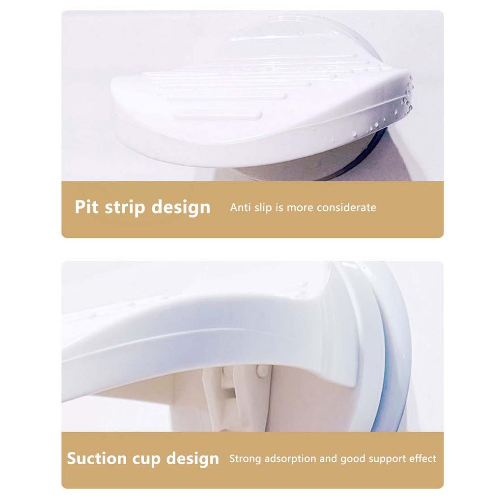 Plastic Shower Foot Rest Portable Bathtub Stool Step Aid Grip Holder Suitable for Cutting Nails Brushing Shoes