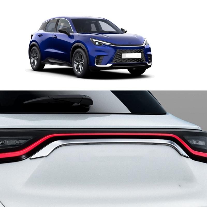 For Lexus LBX 2024 2025 ABS Chrome Side Door Body Molding Line Cover Protector Rear Trunk Lid Tail Gate Trim Car Accessories