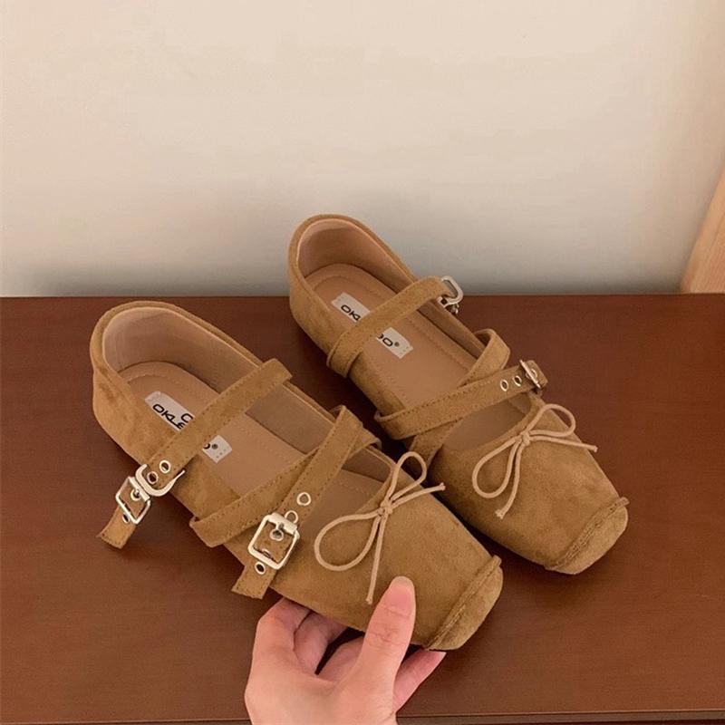 Fashion SUOJIALUN 2025 New Brand Women Flat Shoes Fashion Round Toe Ladies Elegant Mary Jane Shoes Soft Flat Heel Dress Single Shoes