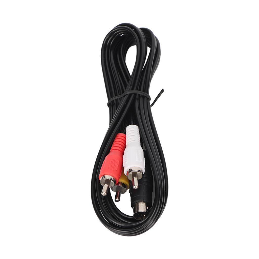 MINI DIN 4PIN To 3RCA Cable Professional 4 Pin Mini Din S Video To 3 RCA Cable for DVD TV HDTV VCR CD Player 4.9ft