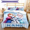 3pcs Custom Name Elsa Bedding Set Duvet Cover Closure Includes 1 Duvet Cover & 2 Pillowcases, Soft and Comfortable for All Seasons.
