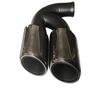Quad Exhaust Tips for Porsche Cayenne, Macan, Panamera, 718 - Modified Black Titanium Stainless Steel