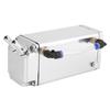Square Aluminum Racing Oil Catch Tank Breather Can Reservoir Car Modified Accessories (Silver)