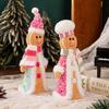 Lebkuchen Weihnachtsdekorationen: Festliche Cartoon-Figuren mit Pailletten für Kinder