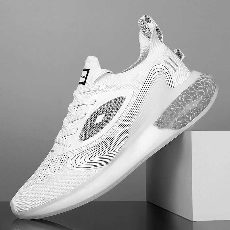 

Осенняя новая мужская обувь с попкорновым дном, летающая вязаная обувь, удобная и дышащая, для отдыха и спорта 46