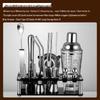Chixing Professional Stainless Steel and Glass Cocktail Shaker Set