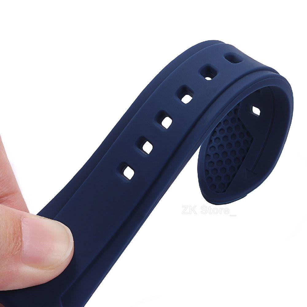 Soft Silicone Rubber Watch Strap 22mm 24mm 26mm Men Women Sport Waterproof Breathable Wrist Band Replacement Bracelet Belt