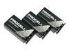 DURACELL PROCELL Effector Square Battery 006P Professional Grade Alkaline Battery for Musical / (9V) Instruments, 3-Pack