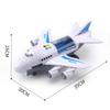 Non-Toxic Simulation Track Inertia Airplane Music Stroy With Lighting Plane Passenger Plane Toy Diecasts Car Children Educational Toy Kids Gift