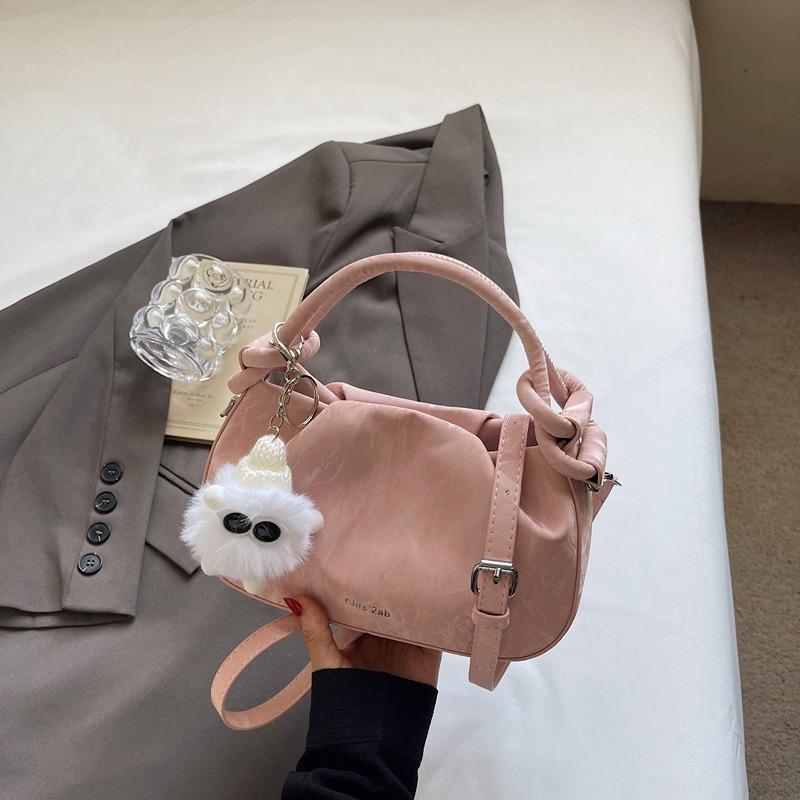 Fashionable Handbag Small Shoulder Bag Pleated Small Square Bag Simple and Stylish Single-shoulder Crossbody Bag