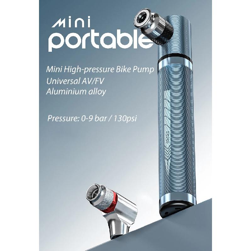 Mini Bicycle Pump Aluminum Alloy Cycling Hand Air Ball Tire Inflator Presta Schrader Valve MTB Road Bike