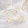 10Pcs 6cm Artificial Flower Head Mini Silk Dew Lily Flower Craft Wreath Home Decoration Wedding Decor Christmas Garland Supplies