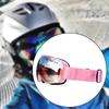 Magnetic Ski Goggles Windproof Glasses for Adults Pink Frame Pink Lenses