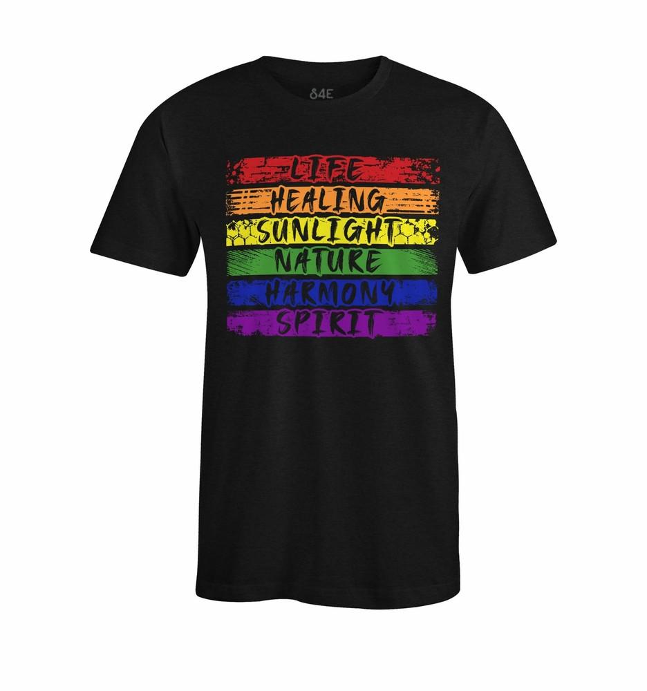 

S4E Men s Life Healing Sunlight Nature Harmony T-Shirt LGBTG Shirts 3XL