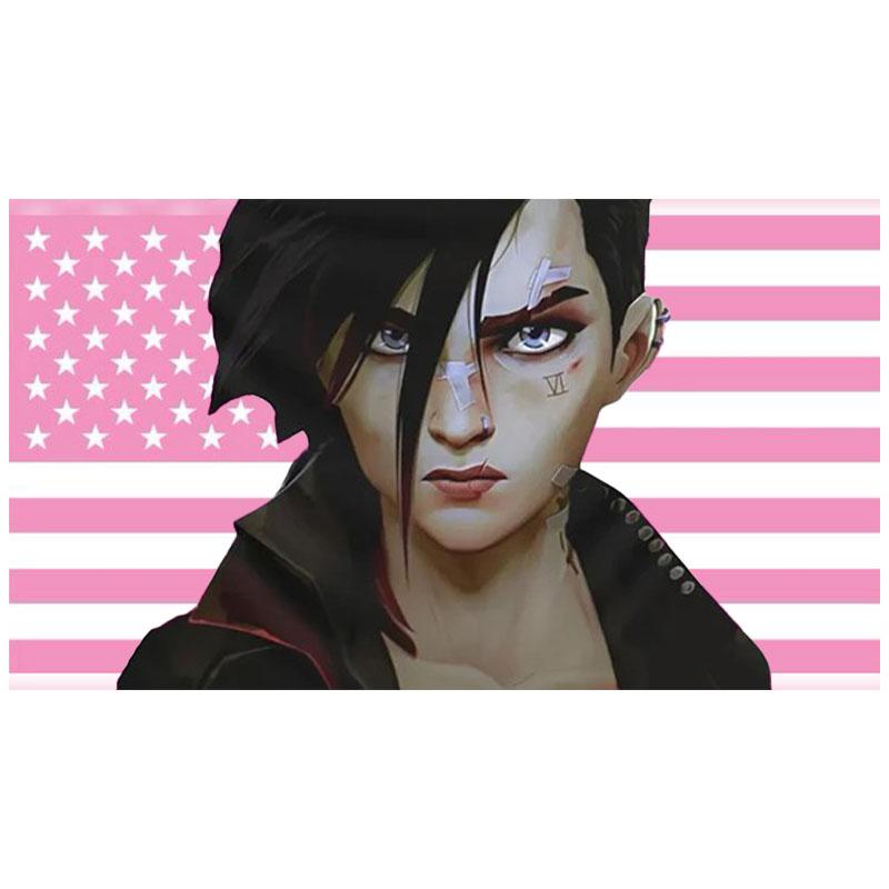 Настенный гобелен Oshu Боец ямы Vi Гобелен с принтом американского флага Декор для дома Бар Уличный фестиваль Настенное панно 74x94cm(29x37in)