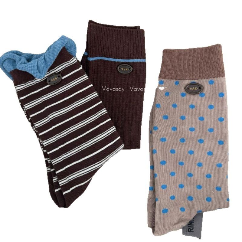 Ladies Spring and Autumn Vintage Button in The Drum Pile Cotton Socks