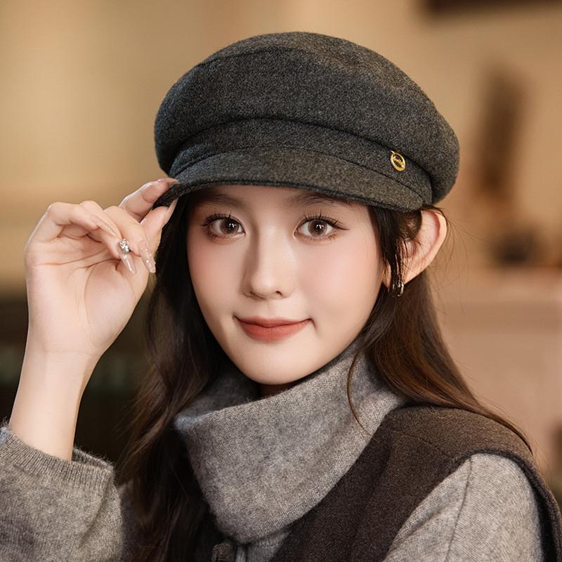 Bweeberry Beret Hat For Women Winter Fashion Windproof Warm Polyester Casual Style