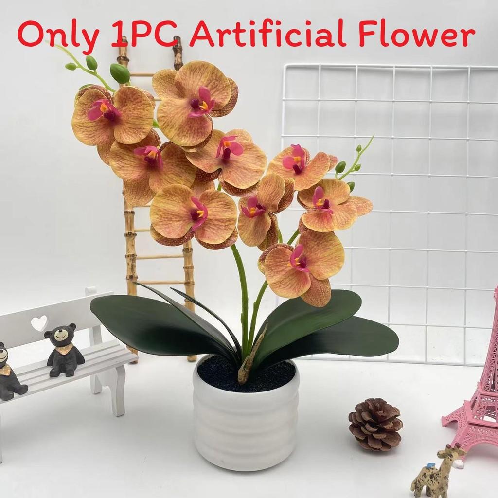 Artificial Phalaenopsis Flower Pot For Outdoor Garden Wedding Decor Photography Props And Home Decor