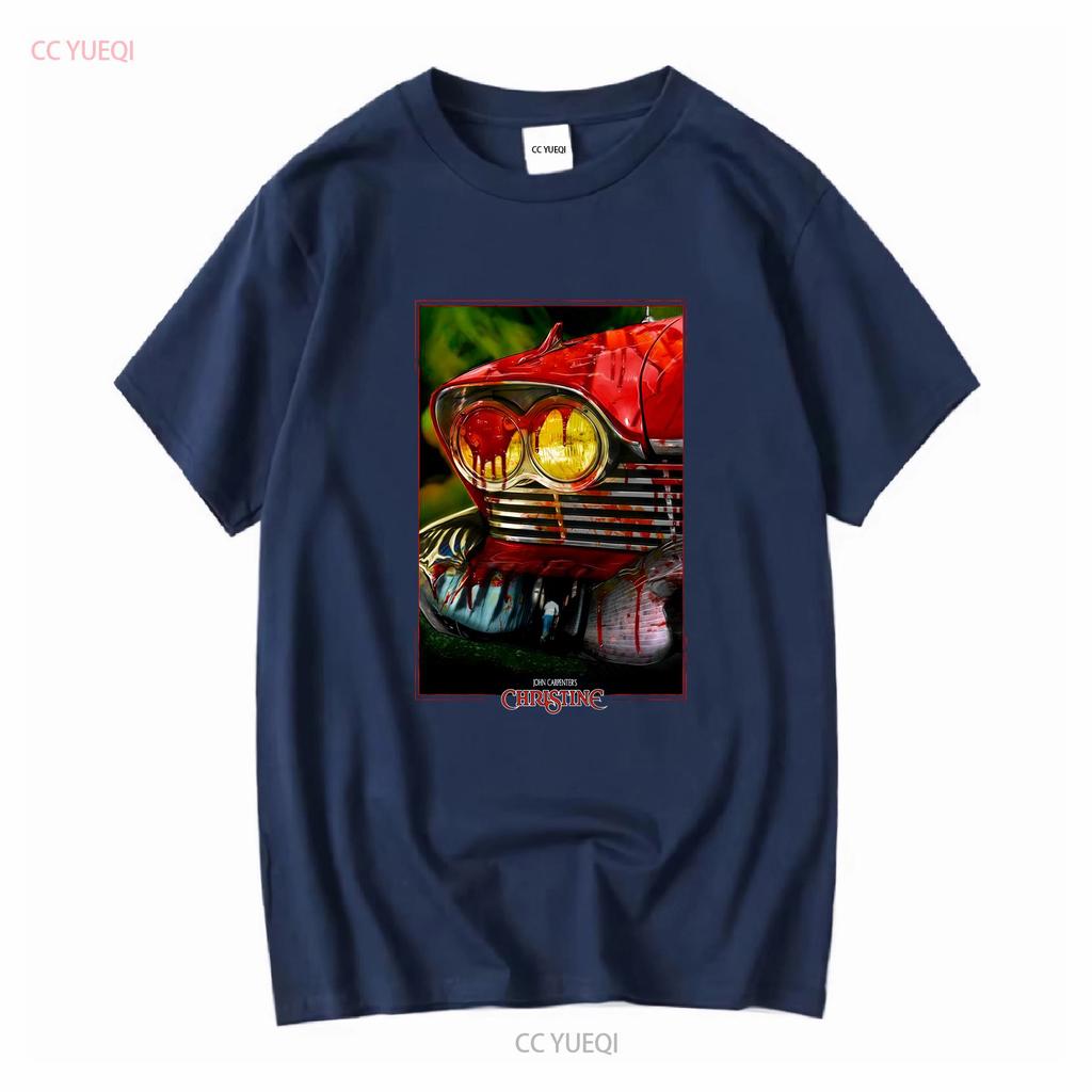 Halloween Stephen Kings Christine T Shirt Classic Horror Car Movie Fan 80s long or short sleeves vintage Washed Stylish Casual