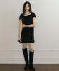Lingseoul [Select Length] Corduroy Dress-Black (Short)