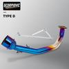 High Performance GY6 Motorcycle Modified Contact Tube GY6 125 150cc Scooter Motorcycle Exhaust Muffler System