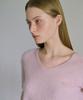 AHWE Cashmere Wool Blend V-Neck Knit_Baby Pink