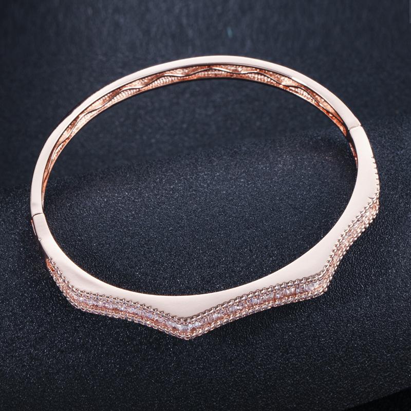 S0132 High-Grade Micro-Inlaid Zircon Bracelet, Temperament Jewelry, Women'S Bracelet Jewelry