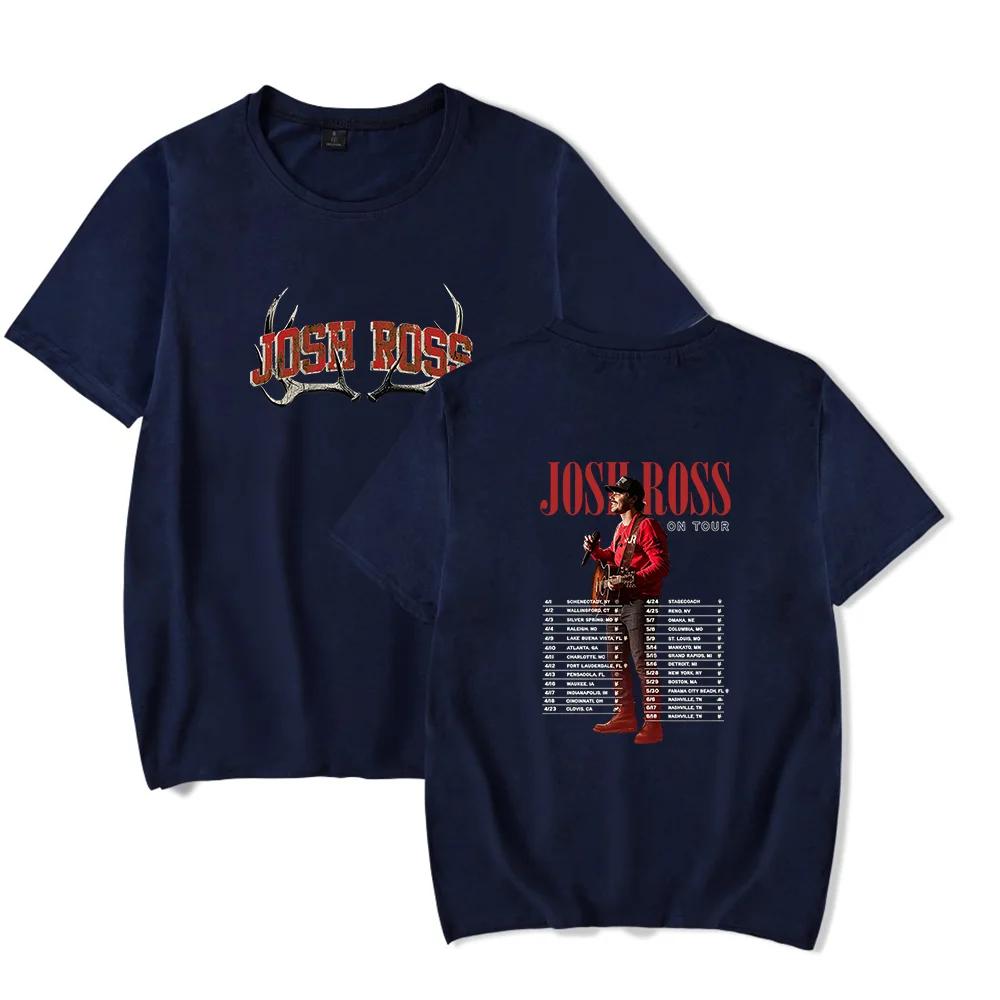 Josh Ross Maglietta Tour Merch Girocollo Manica Corta Uomo Donna Tee Top Casual