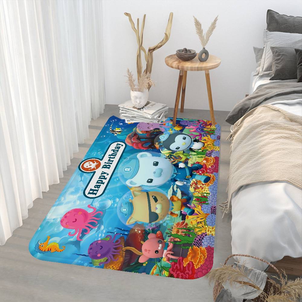 Tappetino da Bagno O-Octonauts ANIME Antiscivolo Assorbi Acqua Striscia Lunga Cuscino Tappetino per Camera da Letto Tappetino Decorativo per Hotel