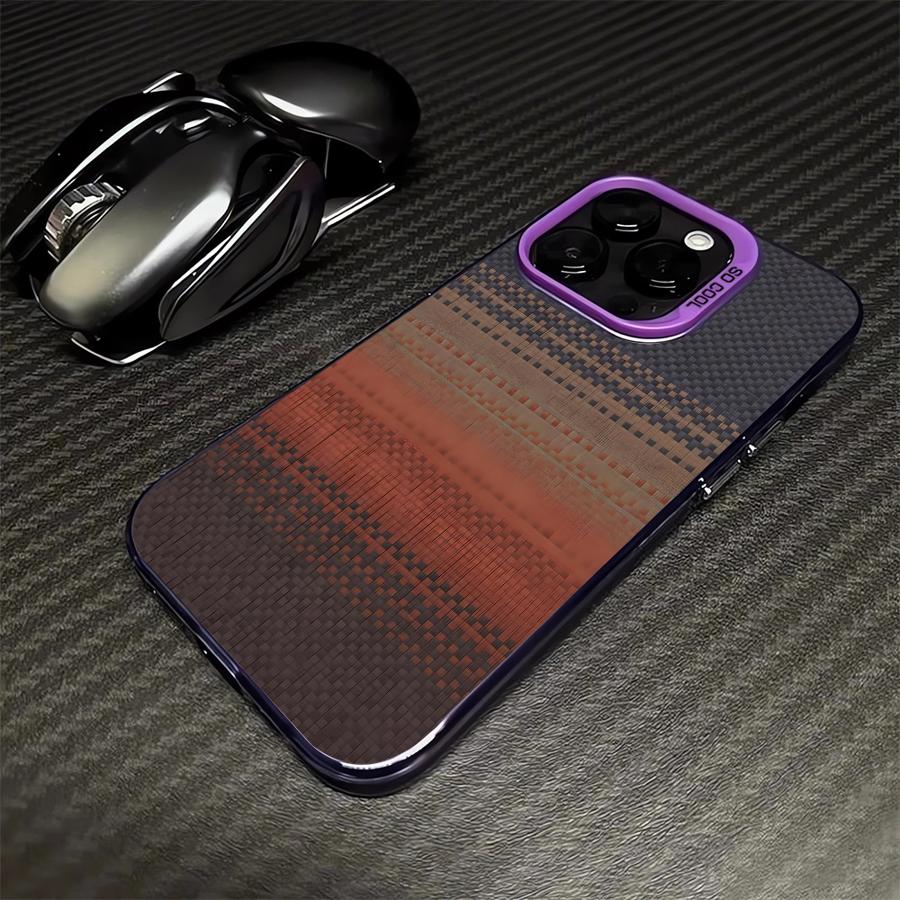 Cool Carbon Fiber Pattern Case for iPhone 17 Pro Max 16 15 11 12 Pro Air 14 Plus 13 Phone Cover