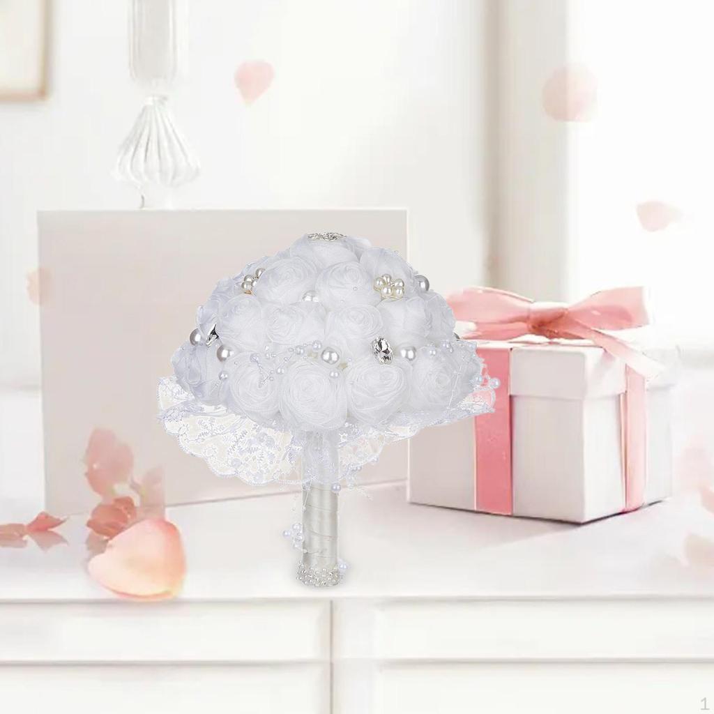 Artificial Rose Bouquet for Weddings, Tossing Flowers Celebrations