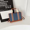 Large Capacity Canvas Bag Women's New Fashion Portable Commuter Bag Tote Bag Simple Broadband Messenger Bag