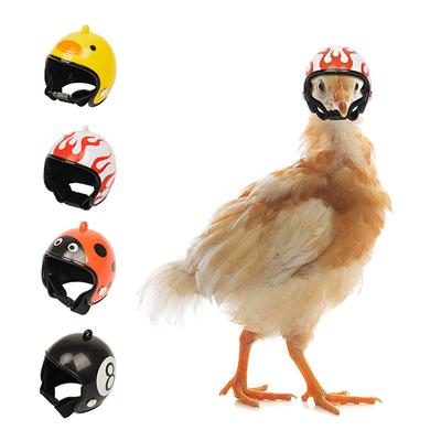 Pet Supplies Cute Fashion Protective Helmet Chicken Hat Bird Hat Head Cover