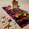 Golden French Fries Background Beach Towel, Super Soft Microfiber, Gift for Her/Him, Birthday, for Pool, Beach, Travel, Home Decor Fan gifts