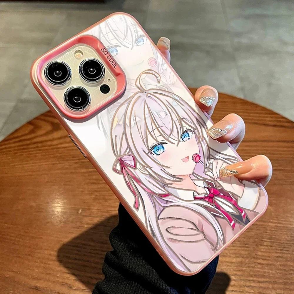 Kawaii Anime Girl Alya Phone Case For IPhone 16 15 14 13 12 11 Pro Max X XR XSMAX 8 7 Plus Candy Matte Shockproof Back Cover