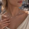 Trendy Stainless Steel Freshwater Pearl Necklace - Silver, Non-Fading, Versatile Jewelry