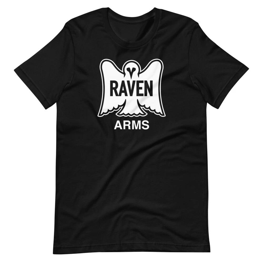 RAVEN ARMS Logo Graphic Tee MP-25 Shirt Short-Sleeve Unisex 100% Cotton T-shirt Mens Tees Top 4XL