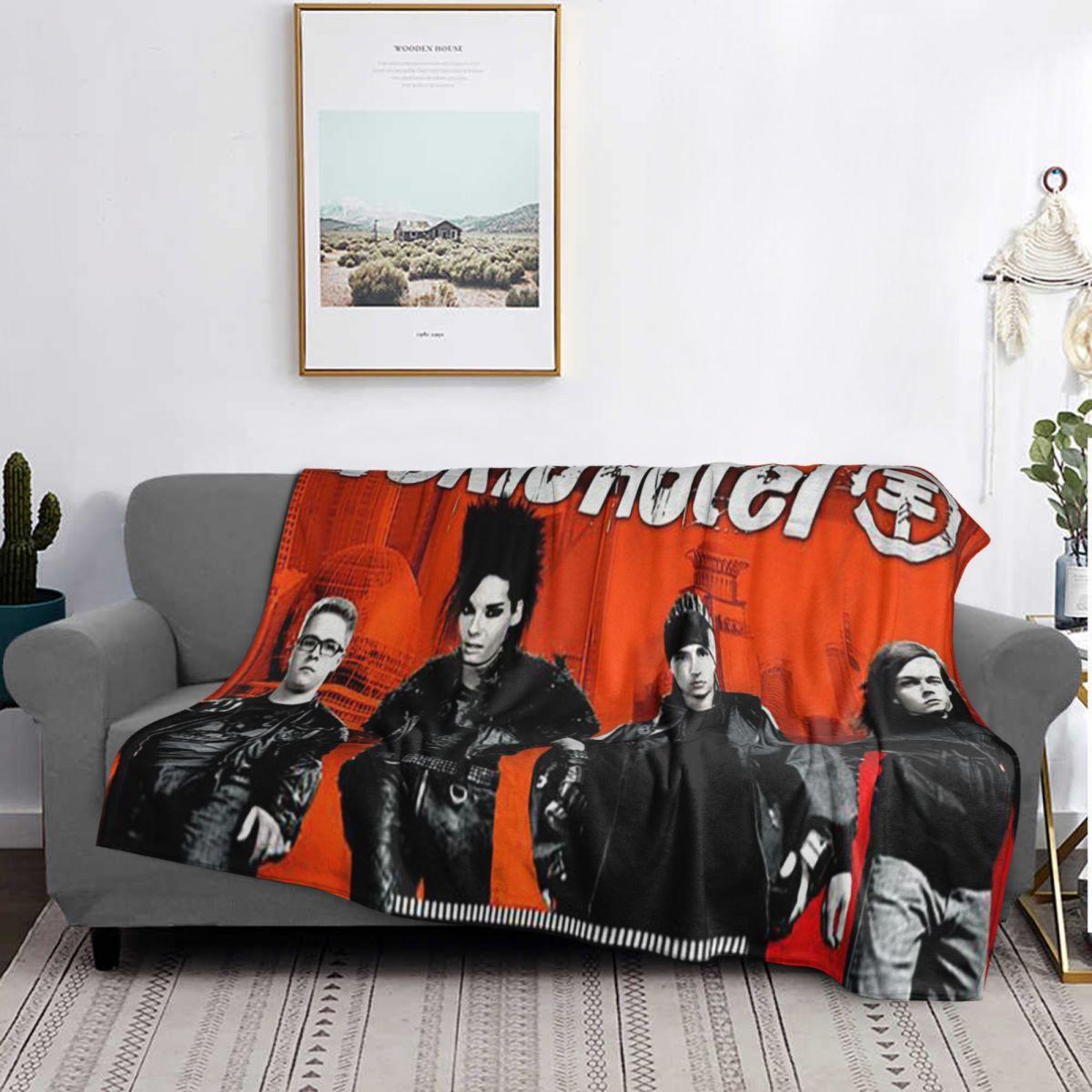 Exquisite Fashion Items Unisex Tokio Hotel Tom Kaulitz Blanket Soft Warm Flannel Throw Blanket Bedspread For Bed Living Room Picnic Travel Home Sofa