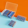 LED Display Battery Storage Box ABS Battery Organizer Box  Diagnostic Battery Voltage Tool