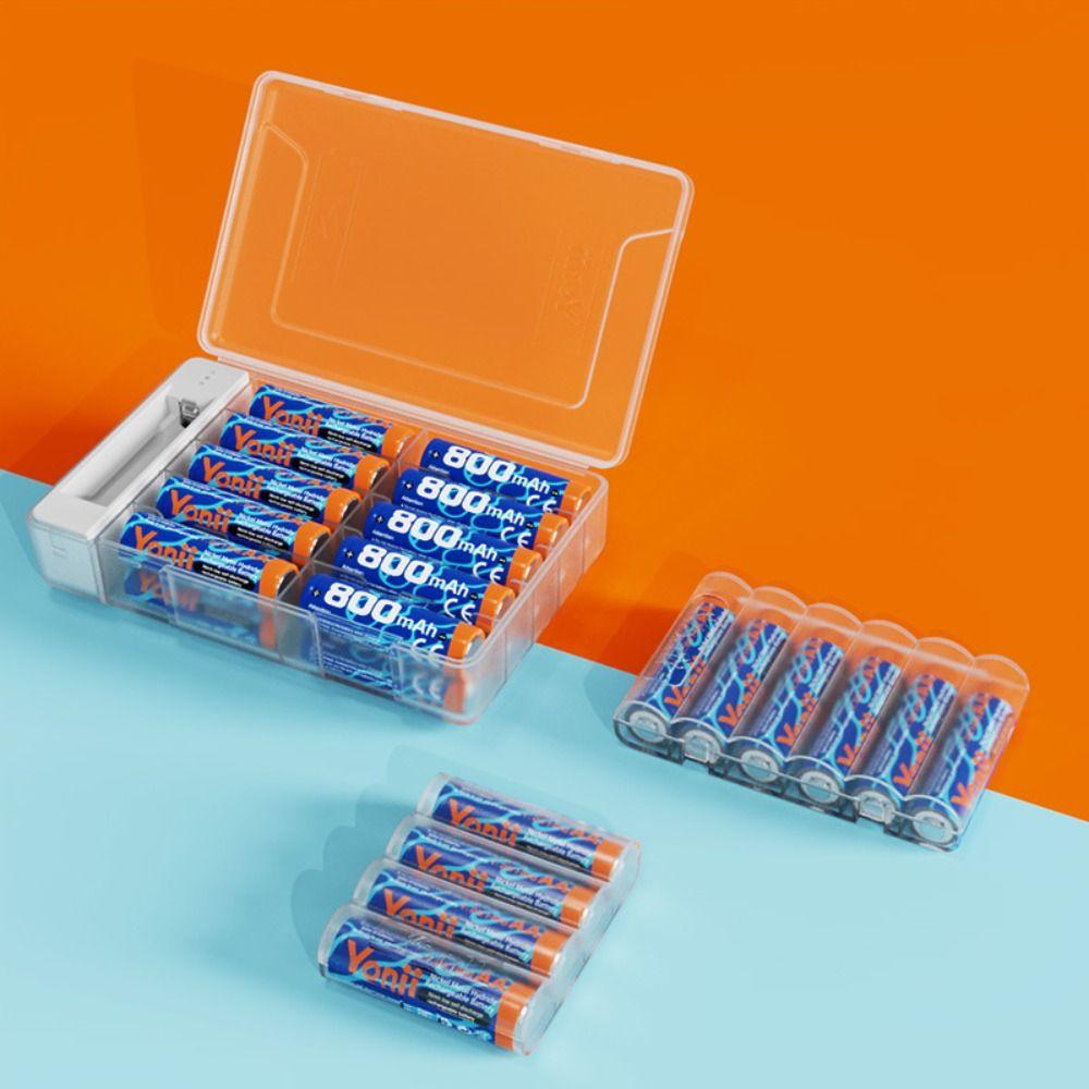 LED Display Battery Storage Box ABS Battery Organizer Box  Diagnostic Battery Voltage Tool