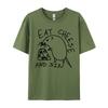 Eat Cheese And Sin T-shirts Casual Luxury Designer T-Shirts For Men Retro Top T-Shirt Normal Tees Cool